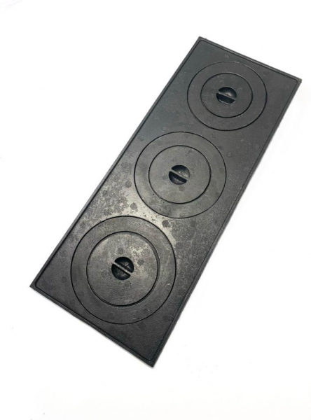 Chapa Para Fogão 3 Furos Com Redução Completa (68X29X26Cm) | CTC Fundidos