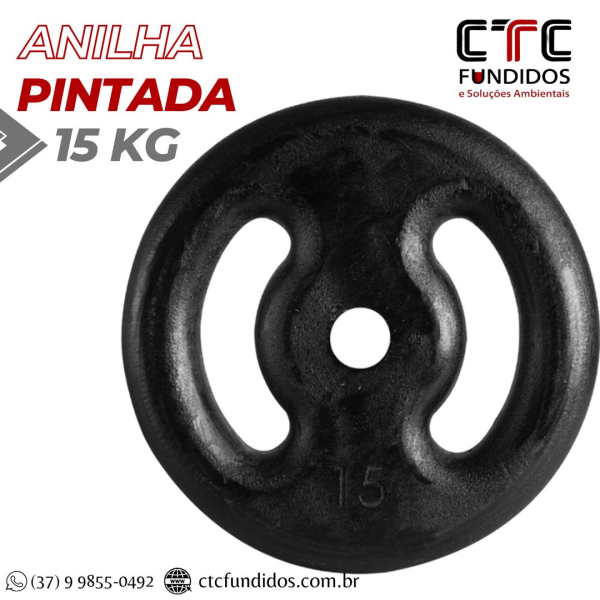 ANILHA 15KG PINTADA FURO COMUM 31mm  | CTC Fundidos