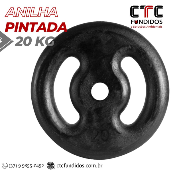 ANILHA 20KG PINTADA FURO COMUM 31mm  | CTC Fundidos