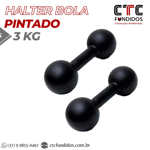 HALTER BOLA PINTADO 3kg | CTC Fundidos