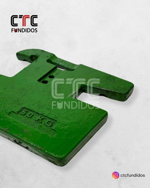 CONTRAPESO DIANTEIRO 50KG - Linha John Deere L38450 e L38449 | CTC Fundidos