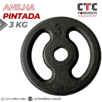 ANILHA 2KG PINTADA FURO COMUM 31mm  | CTC Fundidos