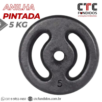 ANILHA 5KG PINTADA FURO COMUM 31mm  | CTC Fundidos