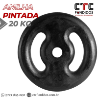 ANILHA 20KG PINTADA FURO COMUM 31mm  | CTC Fundidos