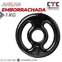 ANILHA 1KG EMBORRACHADA FURO COMUM 31mm | CTC Fundidos